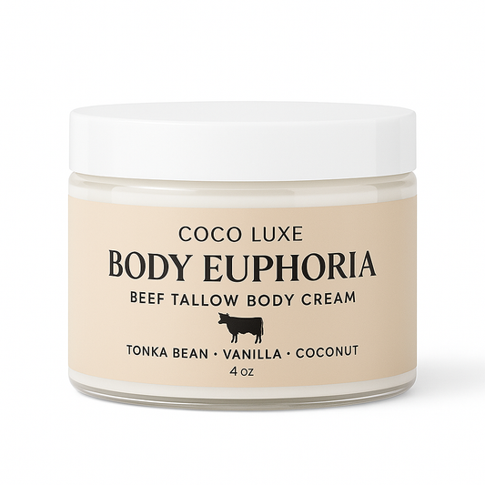 Beef Tallow Body Cream – Tonka Bean • Vanilla • Coconut (4 oz)