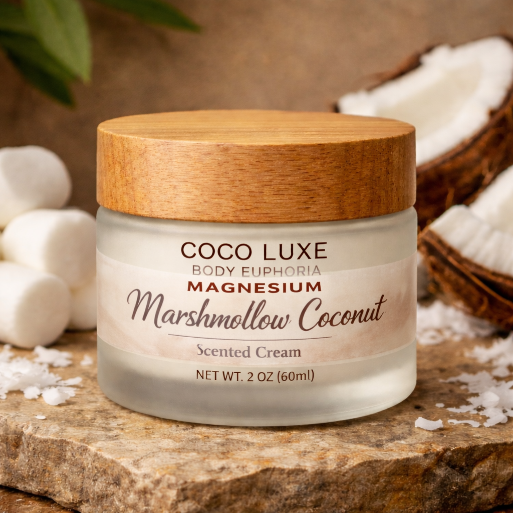 Magnesium Calm Body Cream Infused with Calendula & Chamomile for Soothing Muscle Comfort and Stress Relief