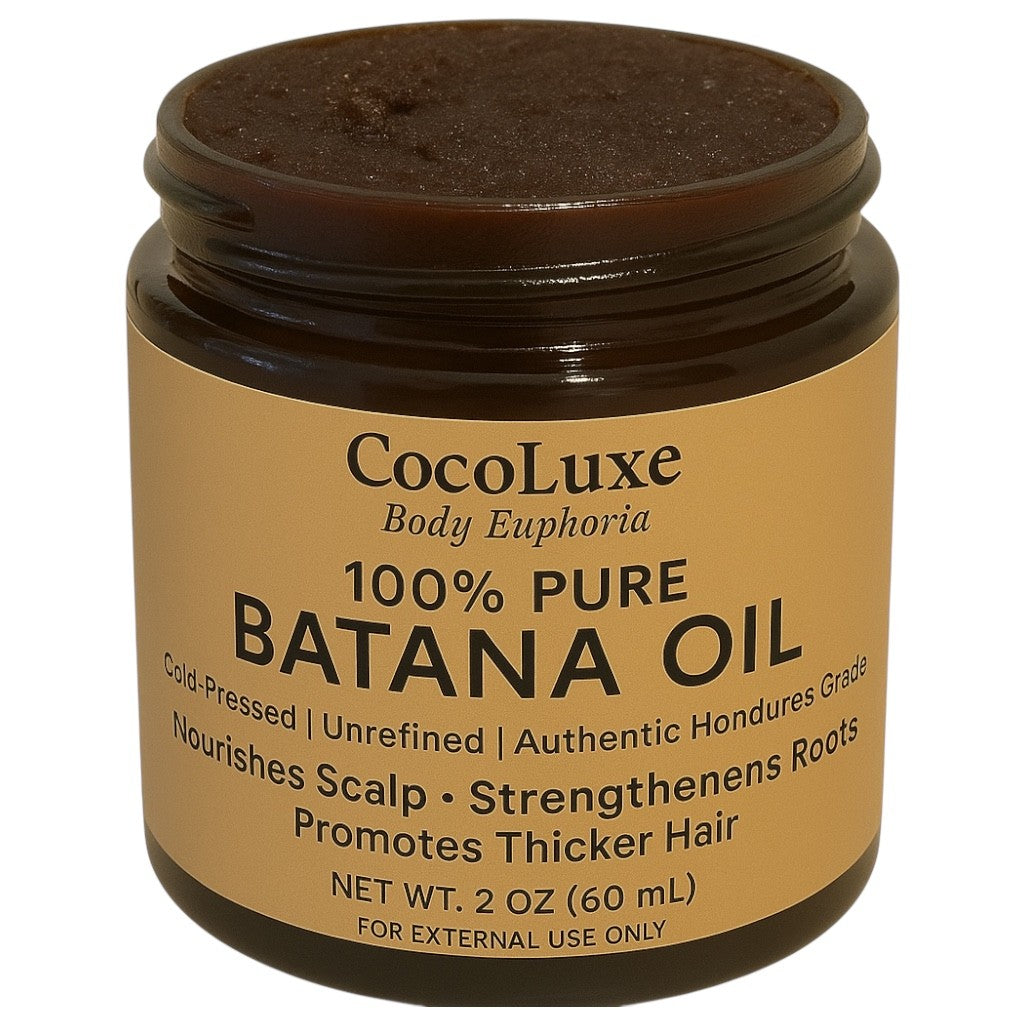 Conjure Root Hair Growth Cream – Herbal Scalp & Edge Strengthening Cream for Fast Growth, Thicker Hair & Stronger Roots – Batana, Chebe & Rosemary Blend – CocoLuxe Body Euphoria Batana Oil – 100% Pure, Cold-Pressed, Unrefined | Authentic Honduras Grade