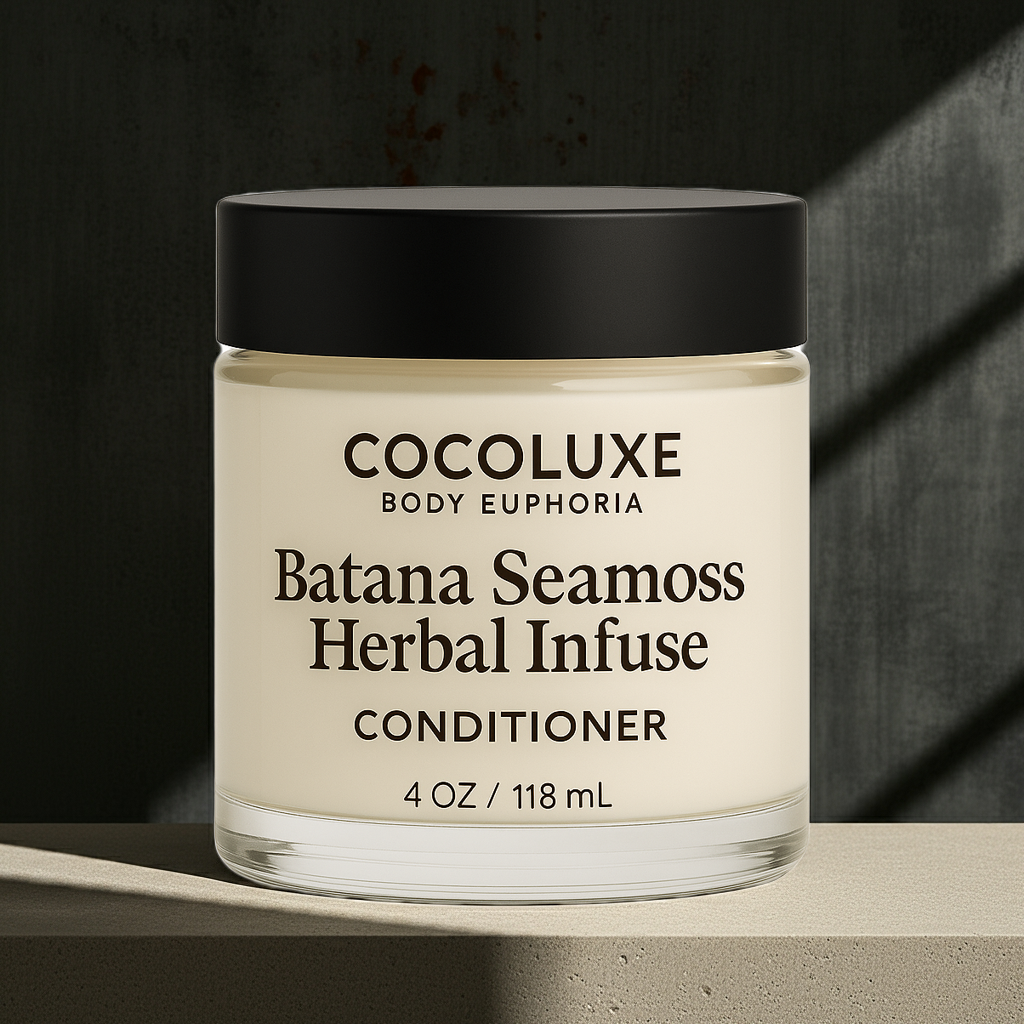 Batana & Marshmallow Root Sea Moss Conditioner Cream | Herbal Hair Growth & Moisture Repair