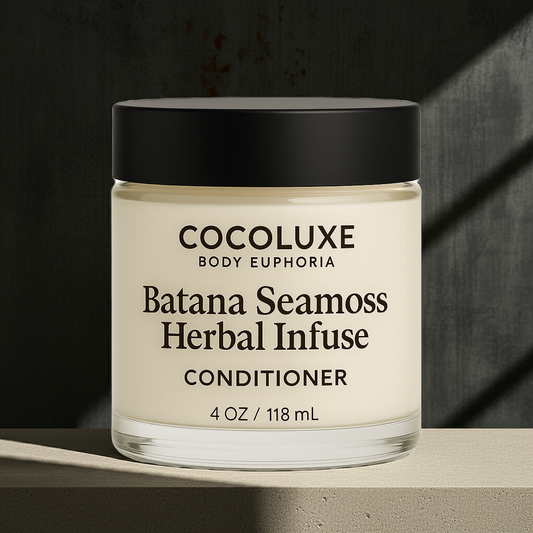 Batana & Marshmallow Root Sea Moss Conditioner Cream | Herbal Hair Growth & Moisture Repair