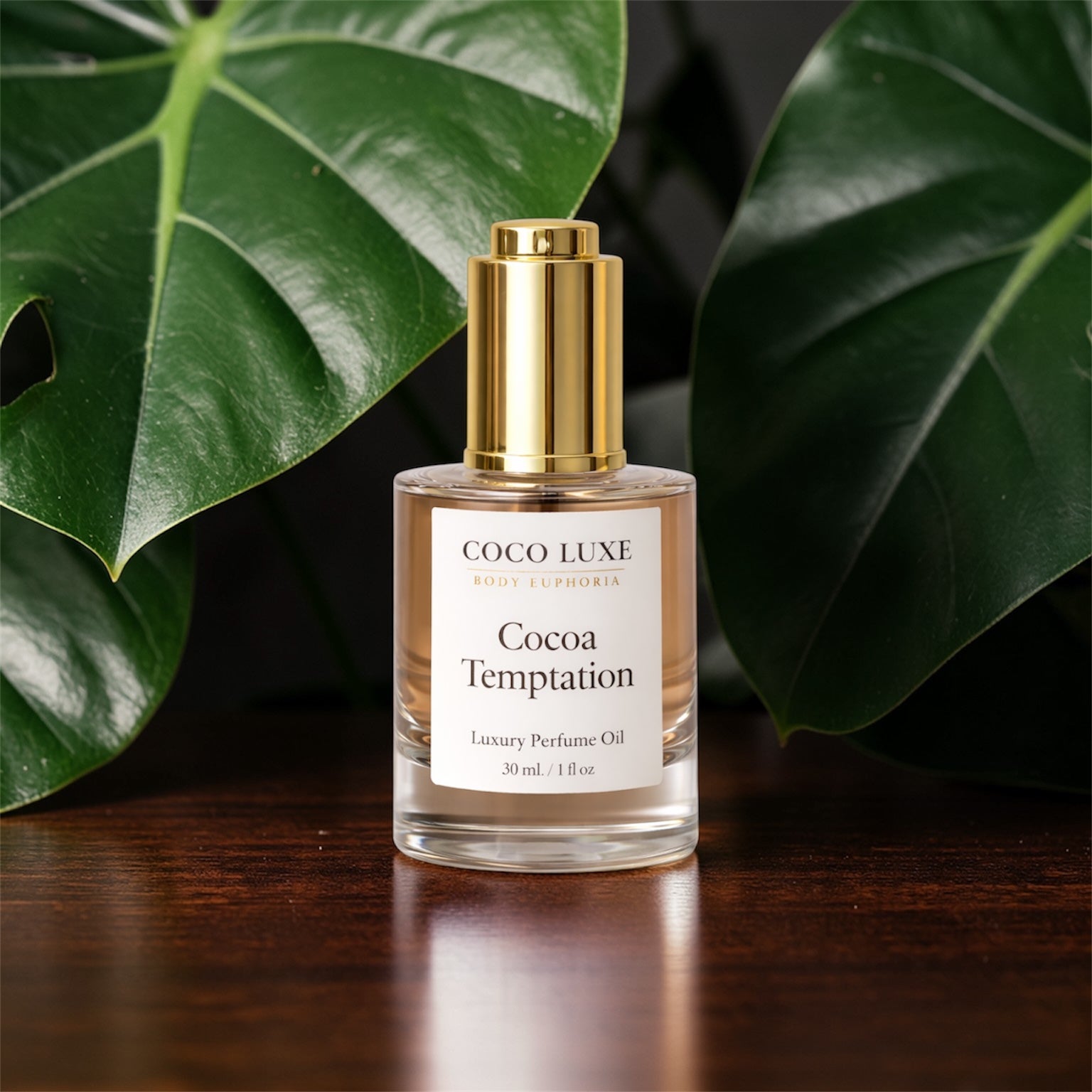 Cocoa Temptation perfume Oil – Chocolate Vanilla Luxury Skin Scent