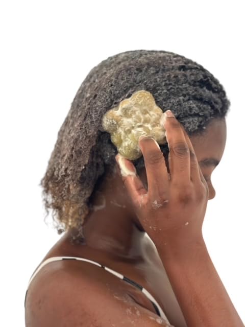 Shampoo Bar For Hair Growth| Chebe Seamoss Nourishing Shampoo Bar and marshmallow root