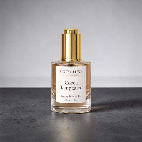 Cocoa Temptation perfume Oil – Chocolate Vanilla Luxury Skin Scent