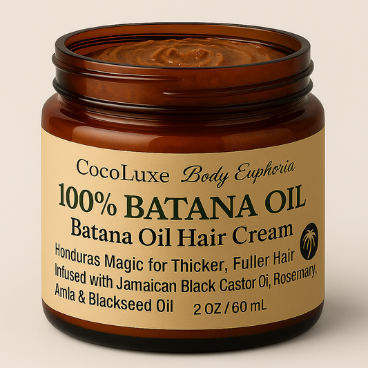 Batana Hair Cream – Nourishing Edge & Growth Butter with Castor, Rosemary & Amla (2 oz)