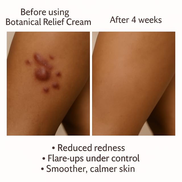 HS Cream Relief Cream, 4 oz, Natural Skin Soothing Formula with White Willow Bark, Calendula, Sea Buckthorn
