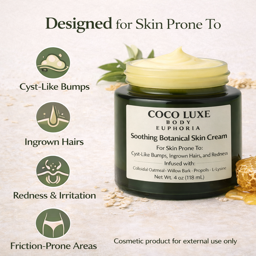 HS Cream Relief Cream Soothing Skin Cream for Bumps & Redness with Oatmeal, L-Lysine, Propolis & Allantoin