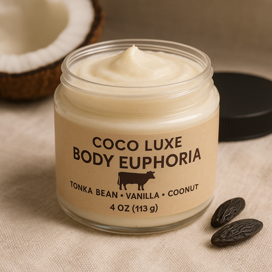Beef Tallow Body Cream – Tonka Bean • Vanilla • Coconut (4 oz)