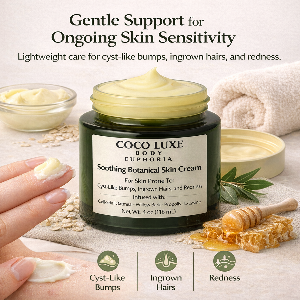 HS Cream Relief Cream Soothing Skin Cream for Bumps & Redness with Oatmeal, L-Lysine, Propolis & Allantoin