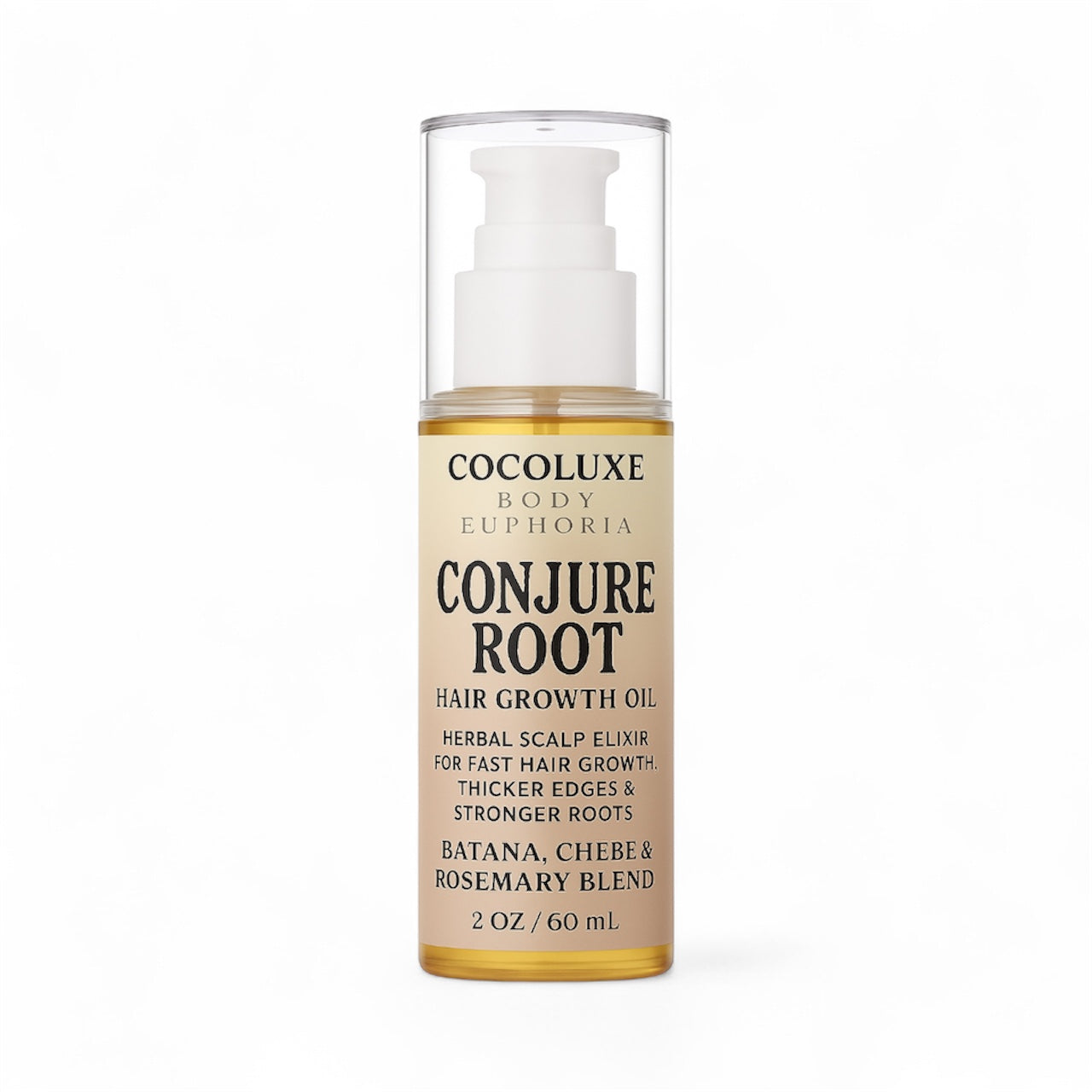 Conjure Root Hair Growth Oil – Herbal Scalp serum for Fast Hair Growth, Thicker Edges & Stronger Roots – Batana, Chebe & Rosemary Blend – CocoLuxe Body Euphoria Hair Oil for Thinning Hair - Fenugreek
