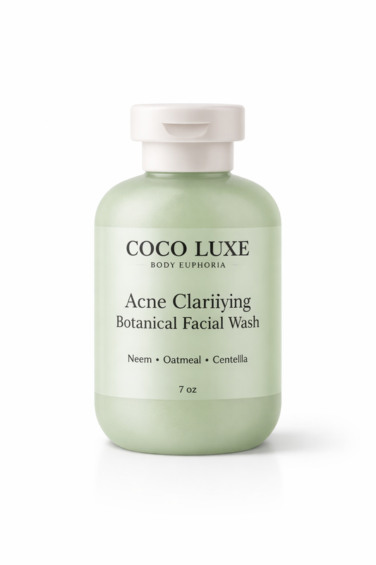 Acne Clarifying Botanical Facial Wash with Neem Oatmeal,Soap nut & Centella 7 oz for Clear Healthy Skin